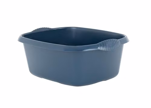 Wham Essentials Large Rectangular Navy Blue Plastic Washing Up Bowl, Width: 39 cm – 3