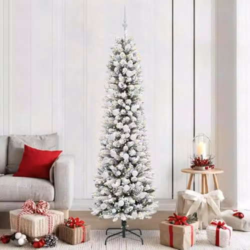 vidaXL Artificial White Christmas Tree, Height: 210 cm – 2