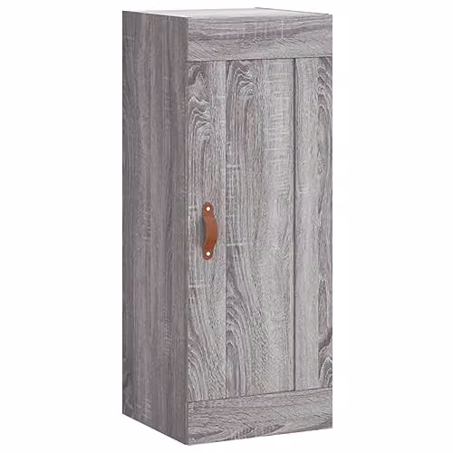 vidaXL Wall Mounted Cabinet in Grey, W/D/H: 34.5 x 34.0 x 90.0 cm – 1