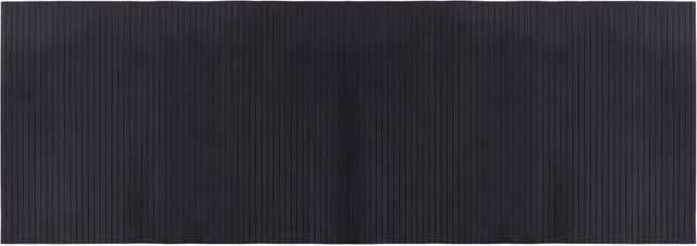 Berkfield Home Rectangular Bamboo Rug in Black, W: 70 cm, L: 200 cm – 1