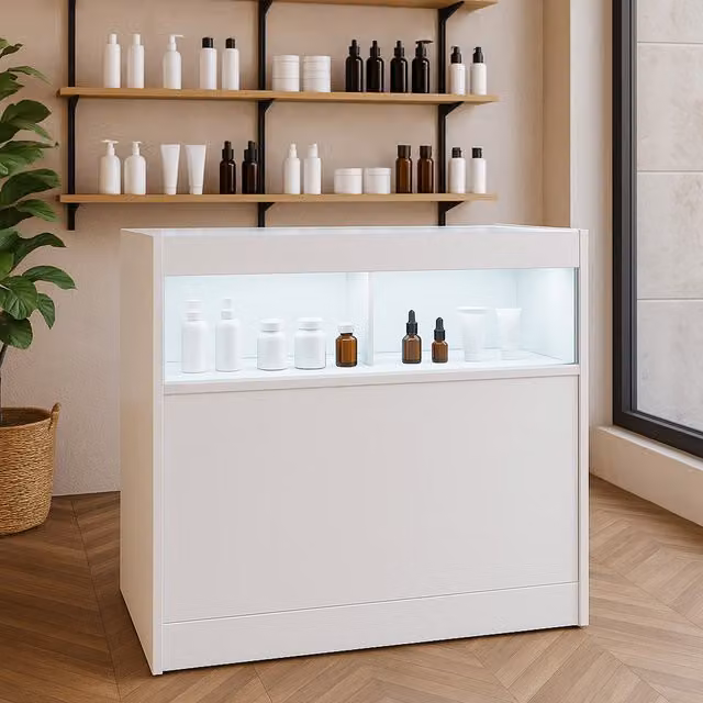 Monster Shop B900 LED Shop Counter in White