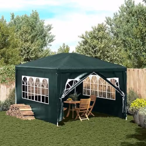 vidaXL Green Party Tent W: 400 cm, D: 300 cm, H: 300 cm – 2