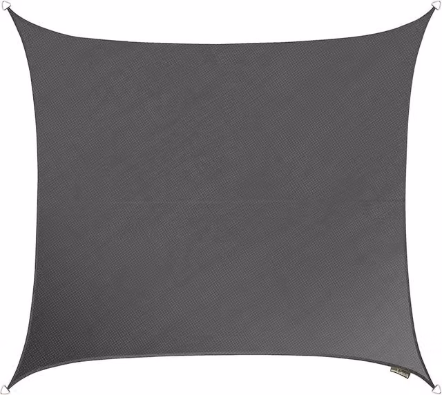 Kookaburra Square Premium Knitted Breathable Sun Shade Sail, Anthracite Grey, W: 200 cm, D: 200 cm, H: 200 cm