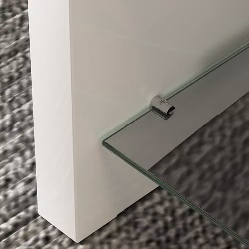HOMCOM Modern High Gloss White Coffee Table with Rounded Edges, W/D/H: 100 x 45 x 45 cm – 6