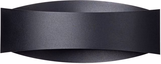 Sollux Lighting Modern Metal Wall Lamp in Black, W/D/H: 12 x 12 x 30 cm
