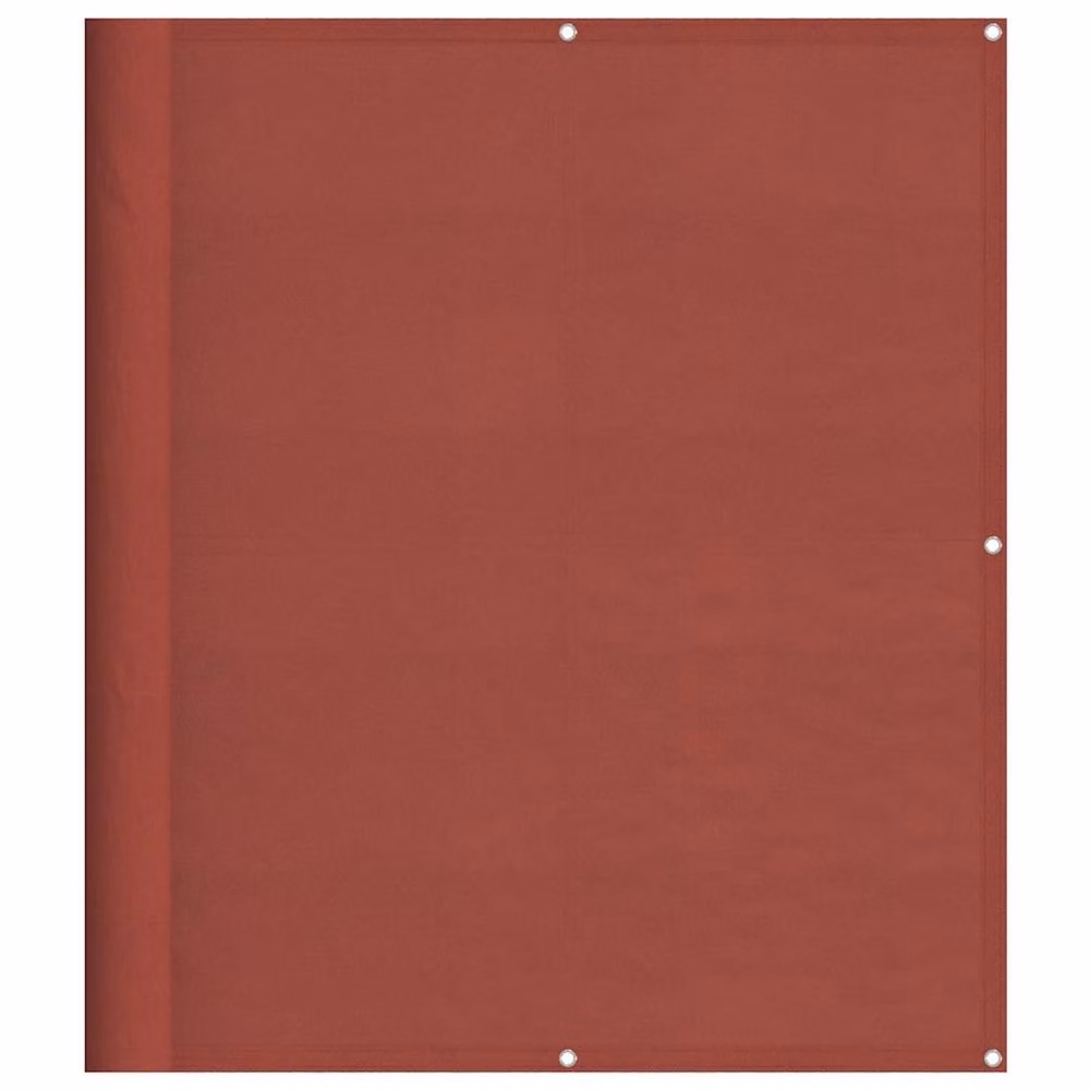 Berkfield Home Balcony Screen in Dark Red Terracotta, 100% Polyester Oxford, W: 120 cm, H: 800 cm – 2
