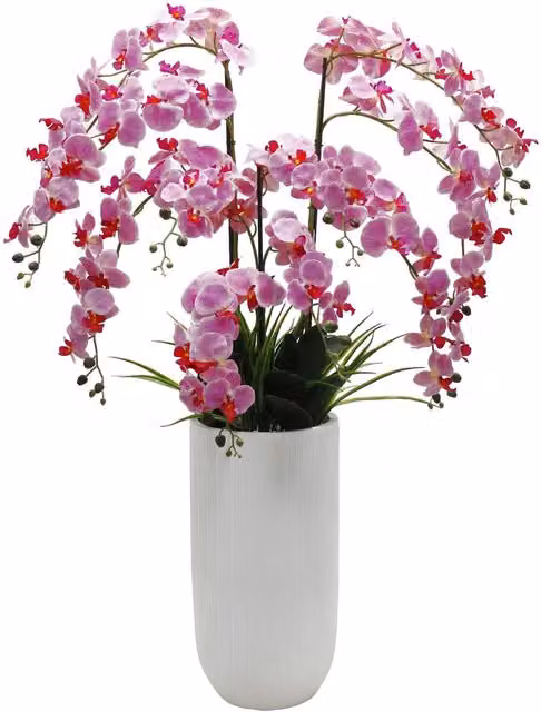 XL Commercial Pink Orchid Artificial Plant Display, Height: 150 cm