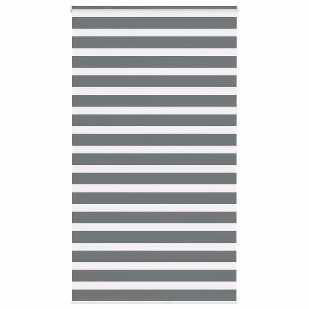 Berkfield Home Zebra Blind in Dark Grey, W: 120 cm, H: 200 cm – 2