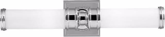Netlighting Payne 2 Light Indoor Wall Light in Polished Chrome and Grey with G9 Base and IP44 Rating