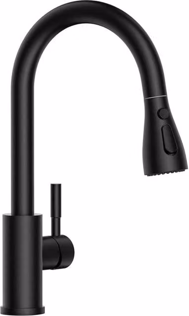 Appaso Matte Black Stainless Steel Kitchen Faucet with Pull Out Spray Function – 1