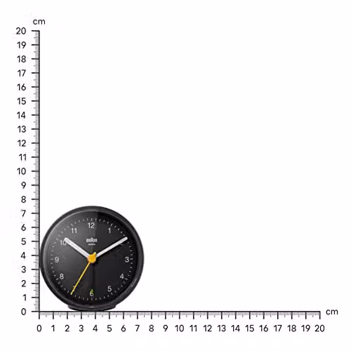 Braun Classic Analogue Alarm Clock in Black, Yellow or White – 5