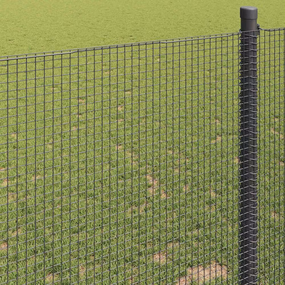 Berkfield Home Grey PVC Coated Steel Single-Bar Welded Wire Fence – 2