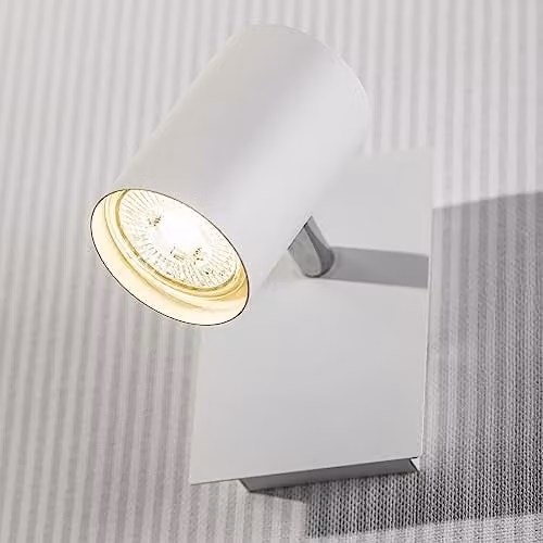 CGC Lighting White Single GU10 Adjustable Aluminium Ceiling Spotlight