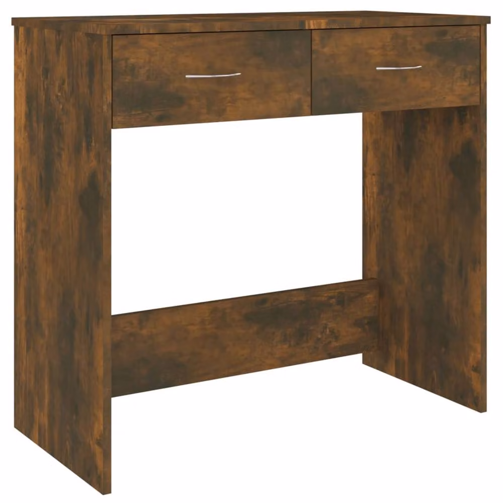 Berkfield Home Elegant Writing Desk in Smoked Oak Brown, W/D/H: 80 x 40 x 75 cm – 3