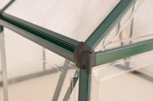 Palram CANOPIA Balance Greenhouse in Green with Aluminium Frame, Polycarbonate Cover and Hinged Door – 3