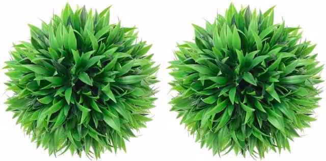 Berkfield Home Artificial Green Boxwood Balls, 2 Pack, Diameter: 30 cm