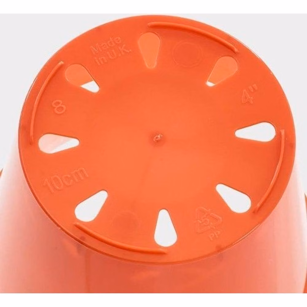 Stewart Plastic Plant Pot Pack of 10 in Orange and Brown – 2