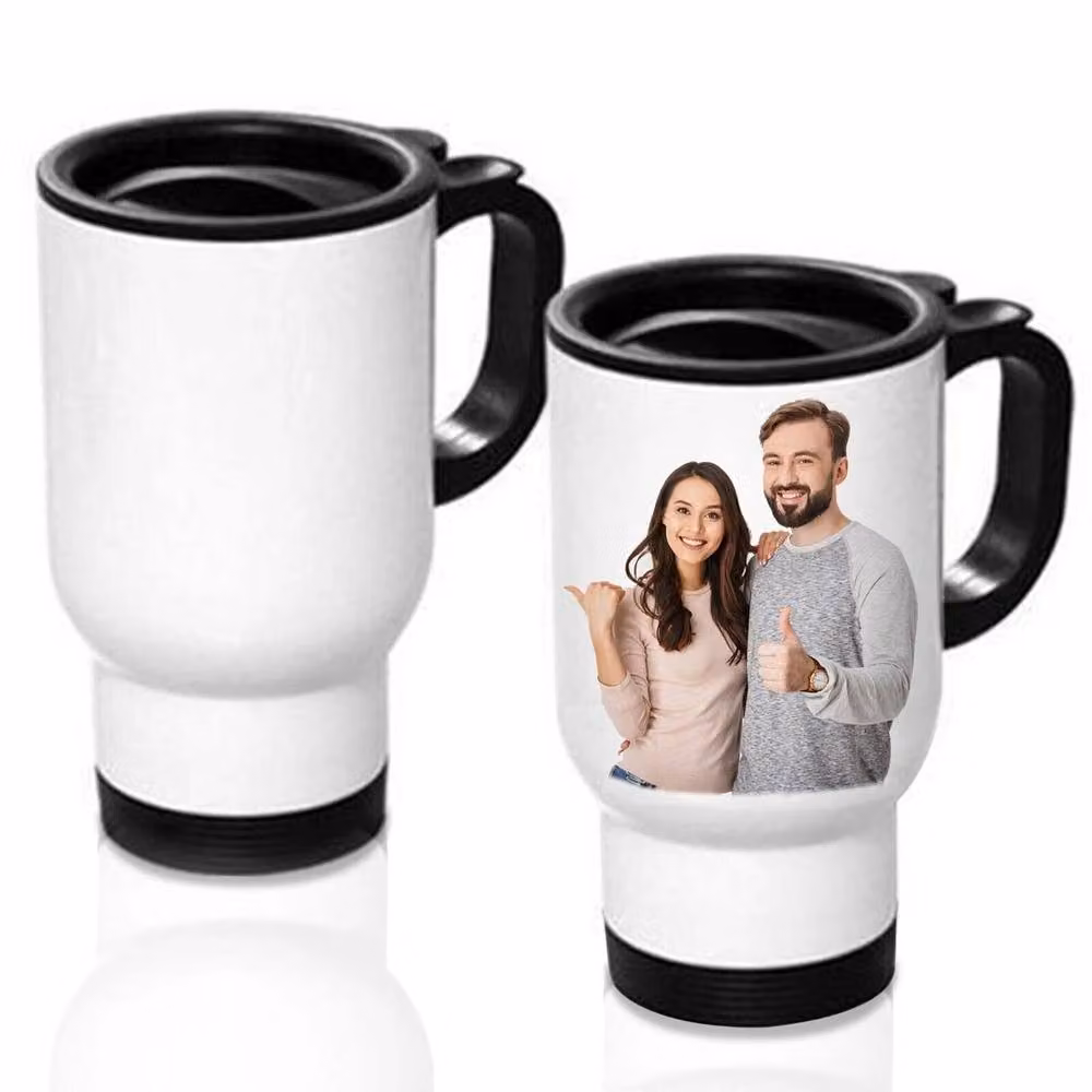NESTLUNE Insulated Thermal Sublimation Travel Mug in White, 2 l – 2
