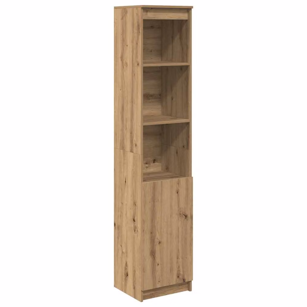Berkfield Home Artisan Oak Highboard in Brown, H 180 x W 37.5 x D 35 cm – 2