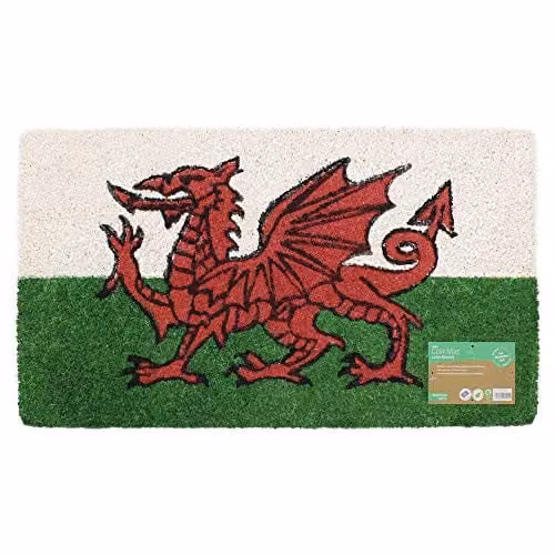 JVL Welsh Dragon Red Coir Door Mat W/D/H: 70 x 30 x 0.1 cm – 1