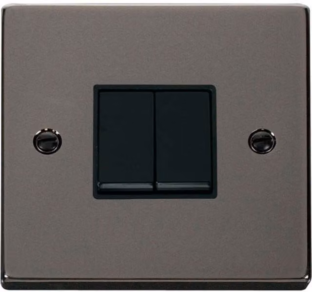 SE HOME Modern Two Way Surface Mount Light Switch, Black