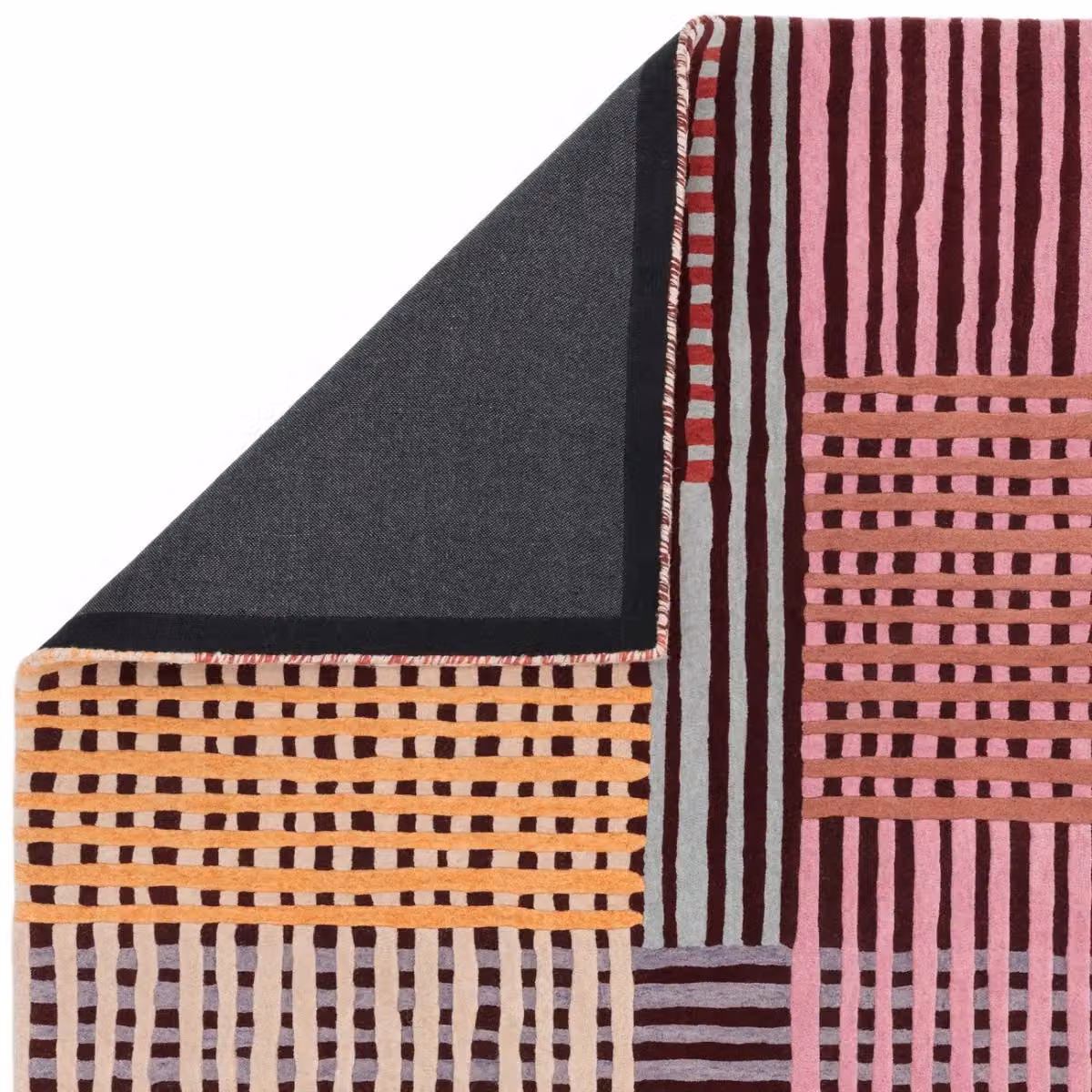 The Rug Shop UK Red and Multicolour Handmade Wool Modern Abstract Area Rug, W/D: 120 x 170 cm – 4