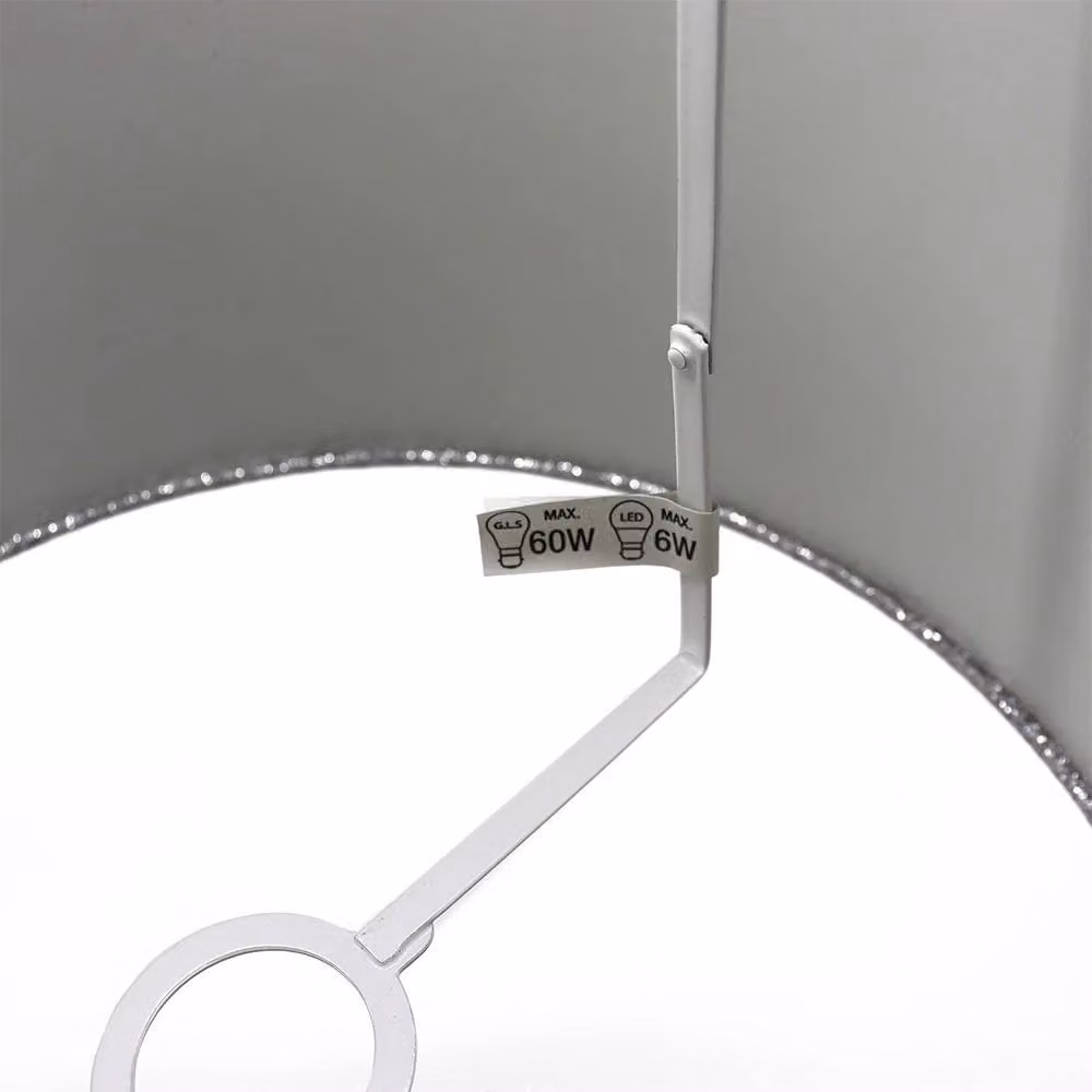Voltico Modern Cylinder Lampshade in Silver – 3