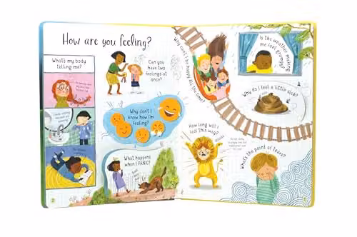 Usborne Lift-the-Flap Questions and Answers About Feelings Multicolour Board Book – 3