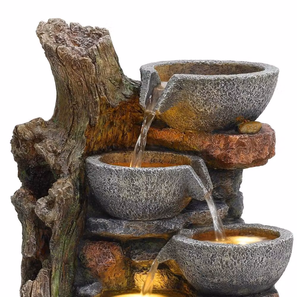 Monstershop Rustic Brook Electric Water Feature in Grey, W/D/H: 66 x 40 x 34 cm – 4