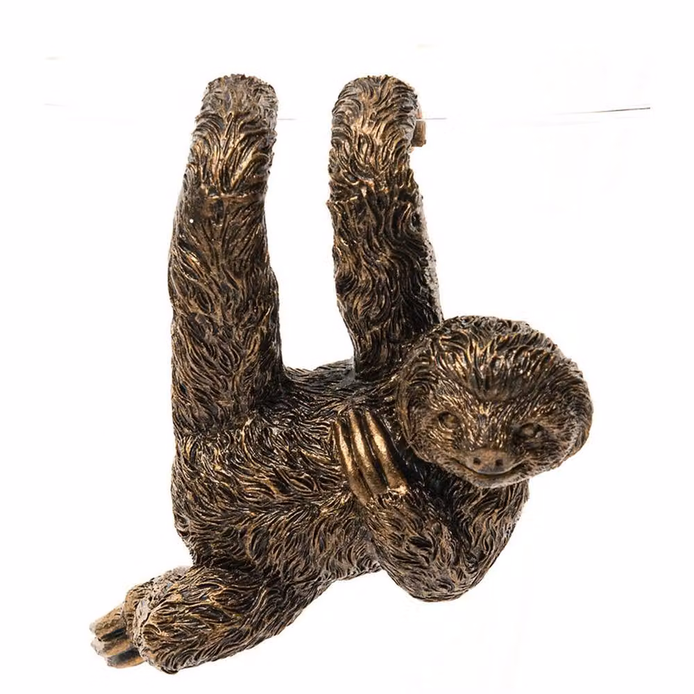 Jardinopia Three Toed Sloth Hanging Plant Pot in Bronze – 2