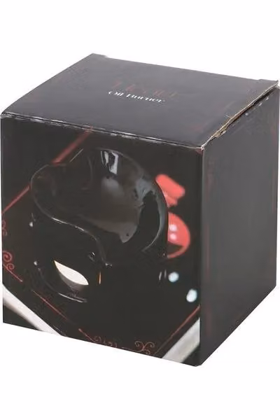 KDMD Black Ceramic Heart Oil Burner and Wax Warmer for Tealights – 3