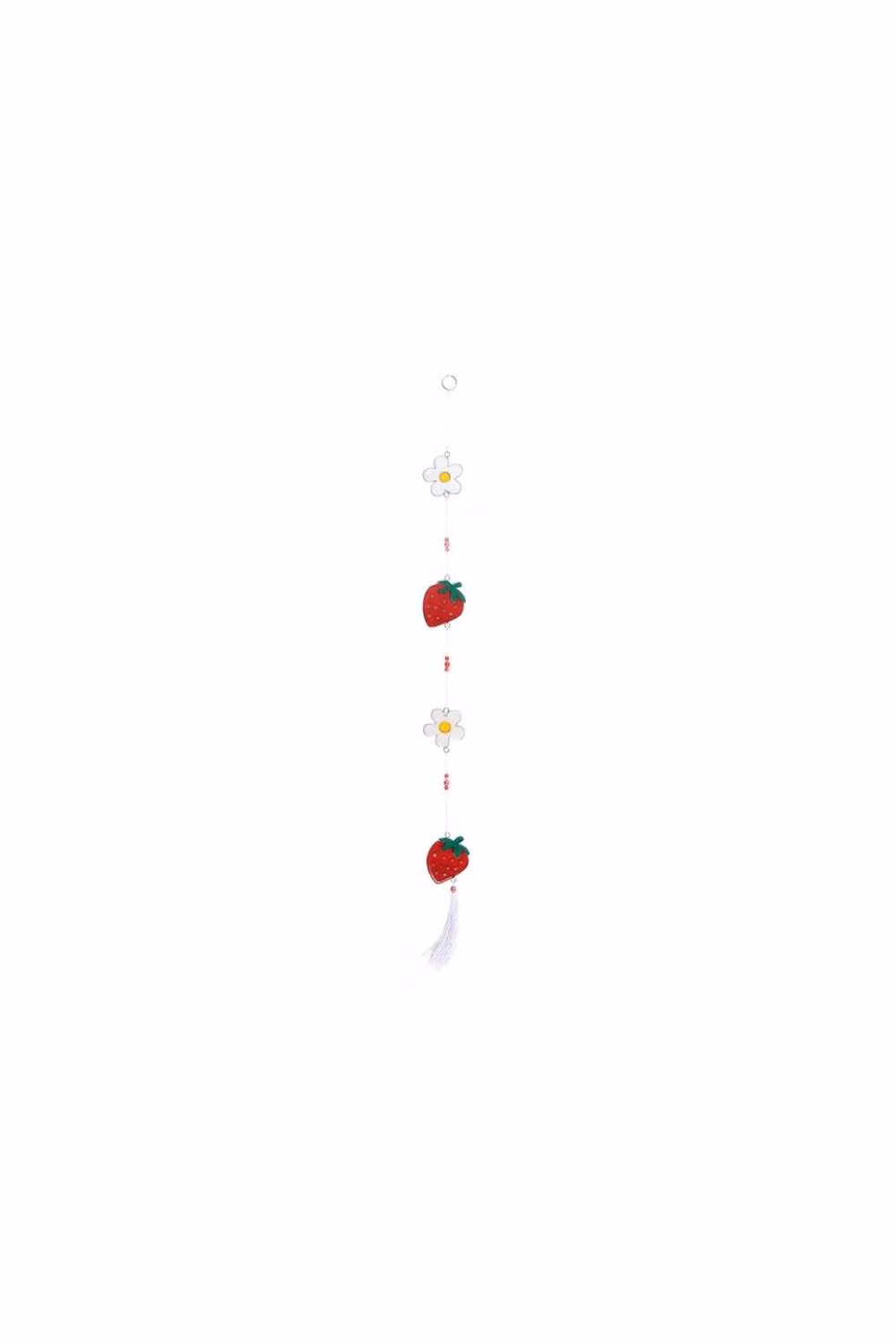 KDMD String of Daisy and Strawberry Suncatchers in Red and White – 2