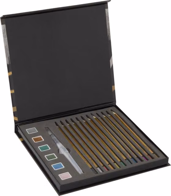 Totum Metallic Mixed Media Set in FC Box, Multicolour