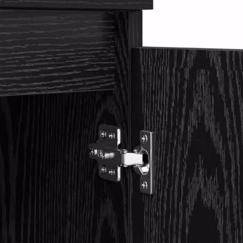 vidaXL Set of 3 Modern Sideboards in Black, W/D/H: 60 x 35 x 70 cm – 3