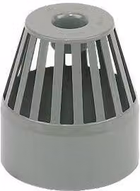 FloPlast Grey Plastic Ring Seal Soil Vent Terminal 110mm