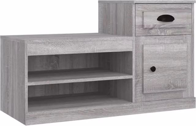 Berkfield Home Grey Sonoma Shoe Cabinet W/D/H: 100 x 42 x 60 cm