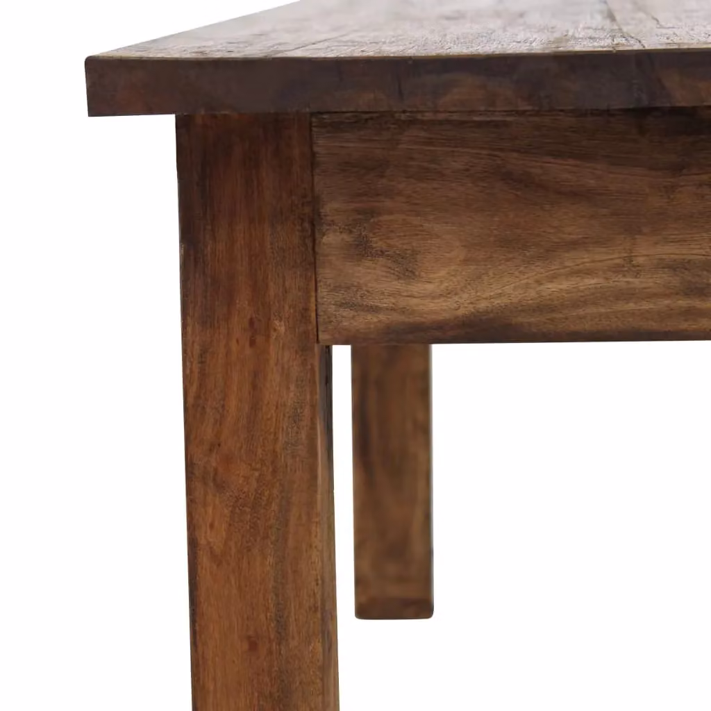 Berkfield Home Solid Reclaimed Wood Coffee Table in Brown, W: 98 cm, D: 73 cm, H: 45 cm – 5