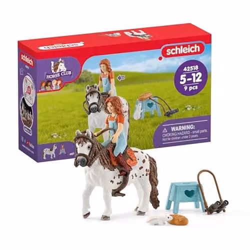 Schleich Horse Club Mia and Spotty Multicolour Figurine
