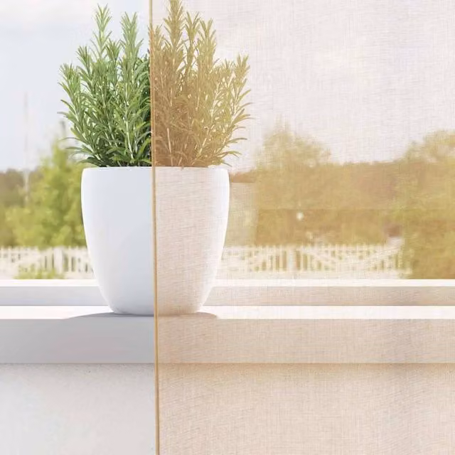 Berkfield Home Voile Curtains with Rod Pockets, 2 Pack, Sand, W: 140 cm, H: 260 cm