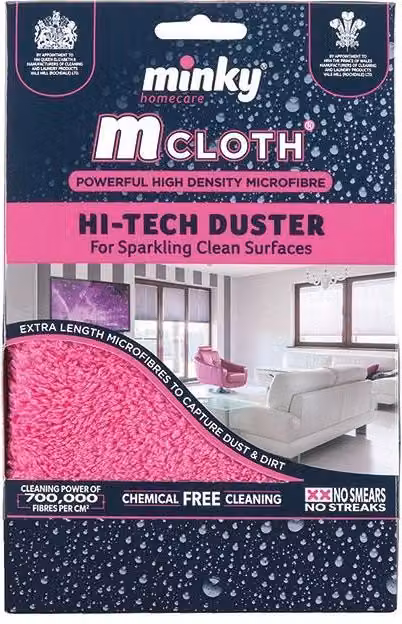 Minky M Cloth Hi-Tech Duster in Pink and Multicolour