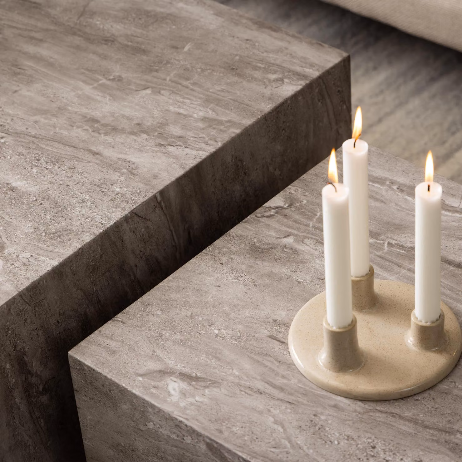 Furniture To Go Dice Coffee Table Set in Grey Marble – 3