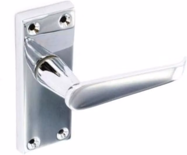 Securit Chrome Latch Handles, Pack of 2, Silver