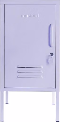 Mustard Made The Shorty To The Left Freestanding Metal Cabinet in Purple Lilac, W/D/H: 46 x 35 x 72 cm
