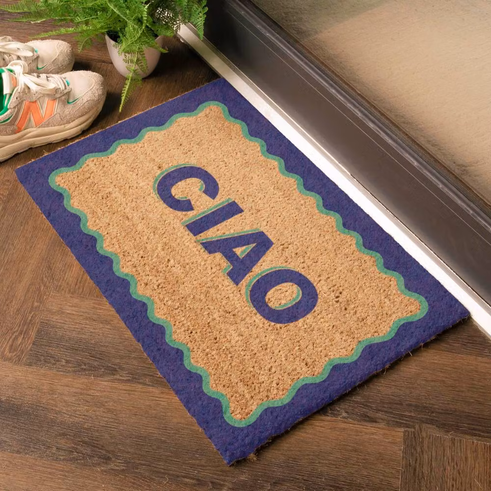 Artsy Mats Ciao Coir Doormat in Tan, W/D: 60 x 40 cm – 2