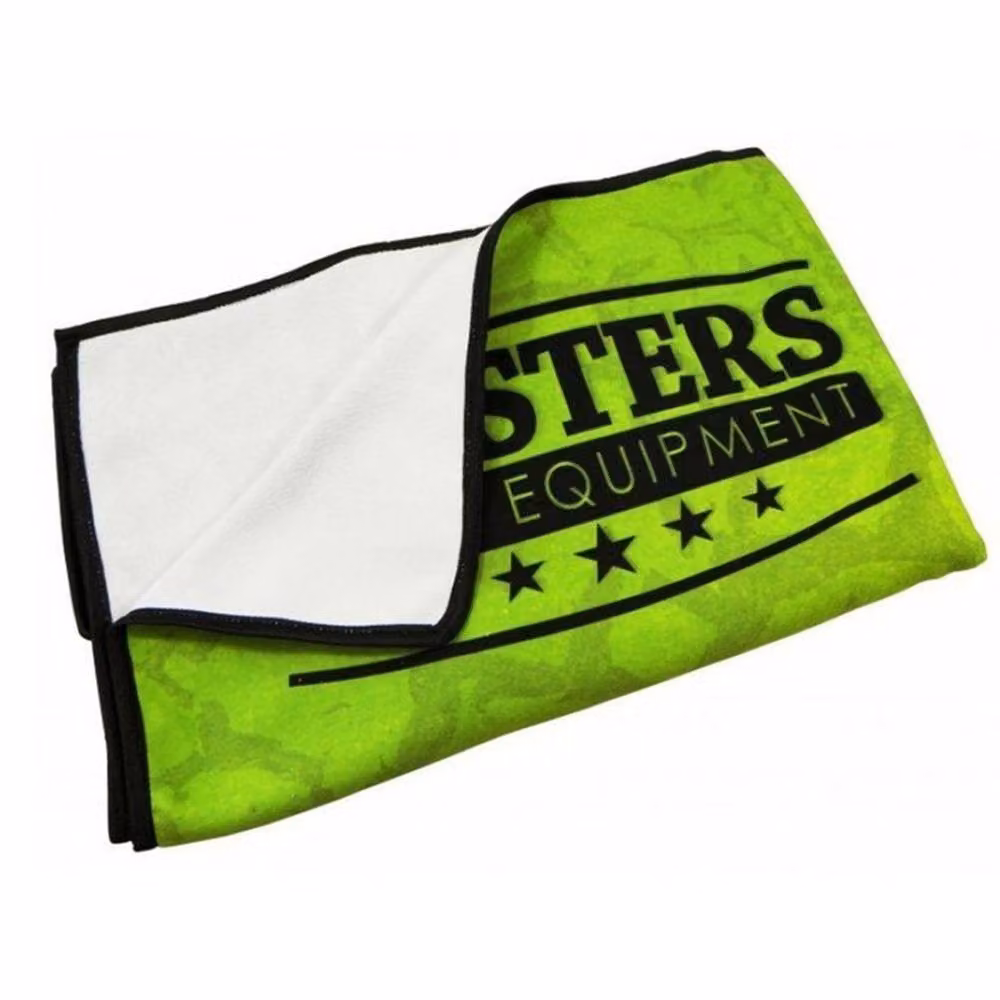 Masters Quick-Drying Graphic Printed Sports Towel in Green, W/H: 75 x 140 cm – 2