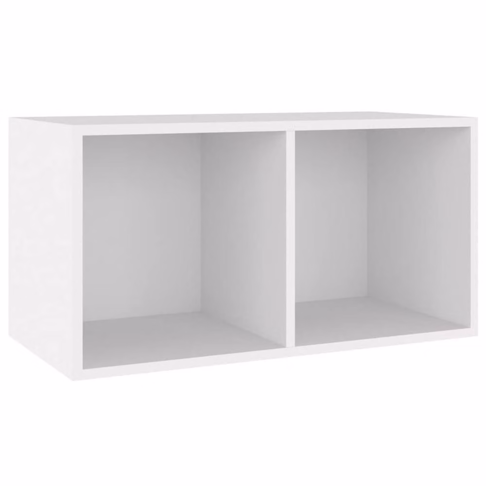 Berkfield Home Vinyl Storage Box in White, W/D/H: 71 x 34 x 36 cm – 2