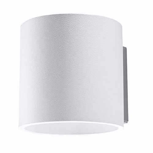 SOLLUX ORBIS SL.0048 Modern LED Wall Lamp, White Aluminium Round Sconce with G9 Socket for Kitchen and Bedroom – 1