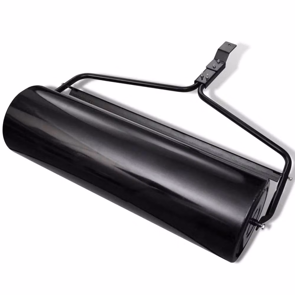 Berkfield Home Black Metal Manual Garden Lawn Grass Roller 68 L – 3
