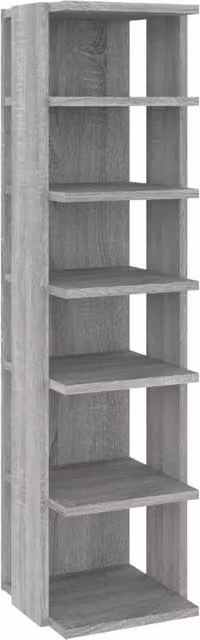 Berkfield Home Grey Sonoma Shoe Rack, W/D/H: 27.5 x 27.0 x 102.0 cm