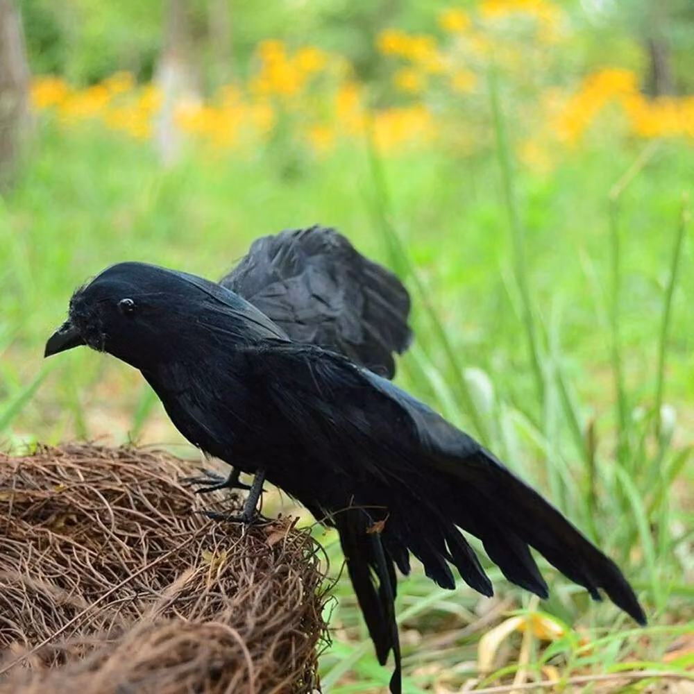 SPETLEK Realistic Artificial Woodland Black Crows – 4